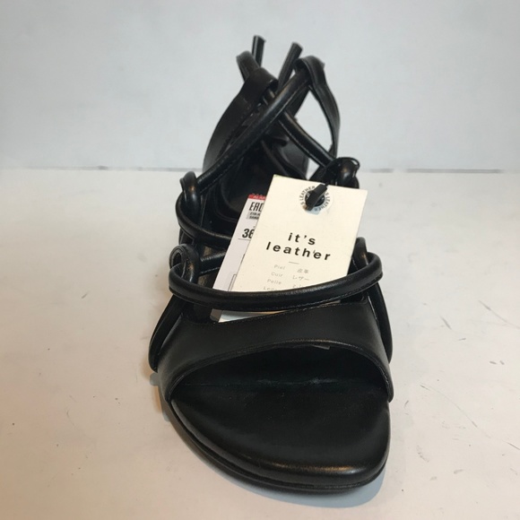 🆕Zara Leather Strappy Heel (Size 6) - Picture 4 of 8